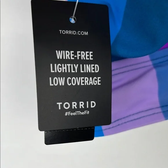 NWT Torrid Blue and Purple Bikini Swimwear 2 Piece - Picture 15 of 15